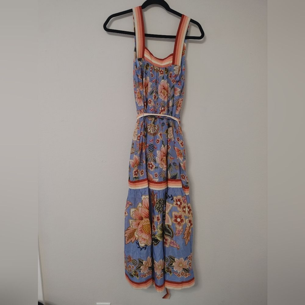 Farm Rio blue superbloom tapestry maxi dress - Picture 9 of 12